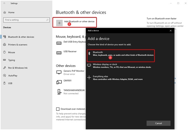 add bluetooth