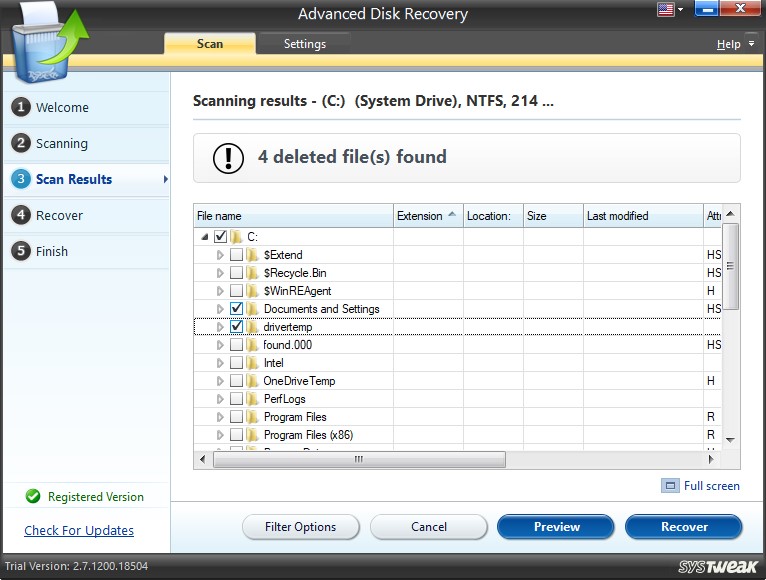 adr select file