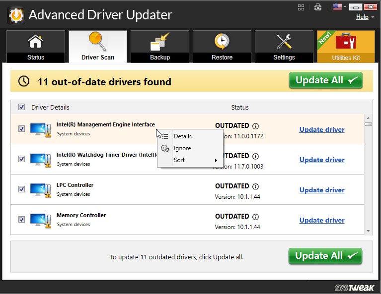 adu update all