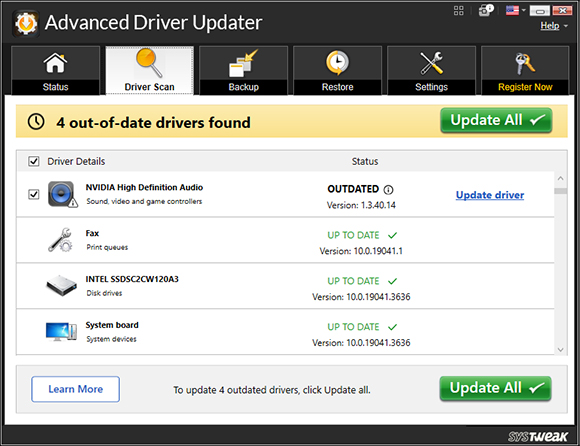 From the scan results, click on the Ignore option below the driver you wish to exclude. From the scan results, click on the Ignore option below the driver you wish to exclude.
