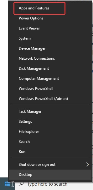 apps and features