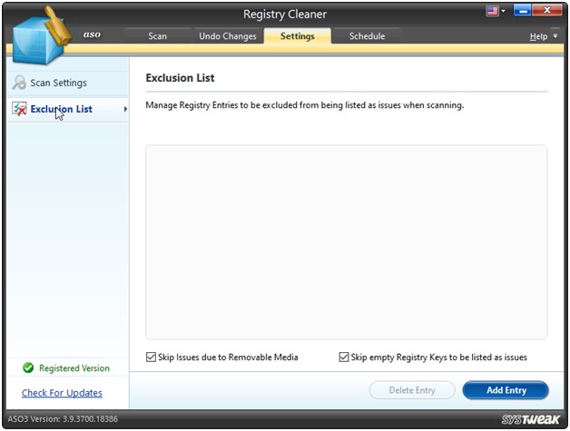 aso Exclusion list