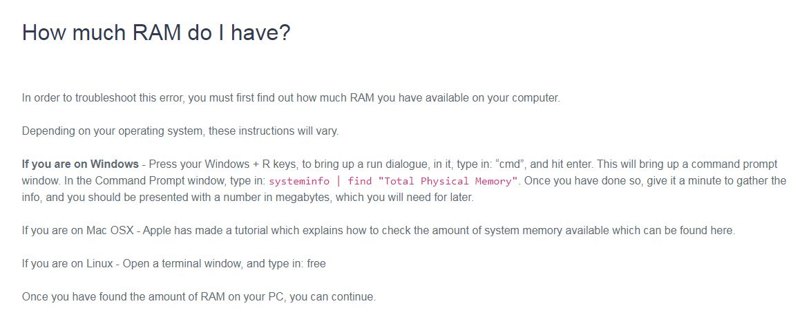 check ram