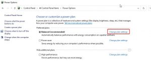 choose power plan