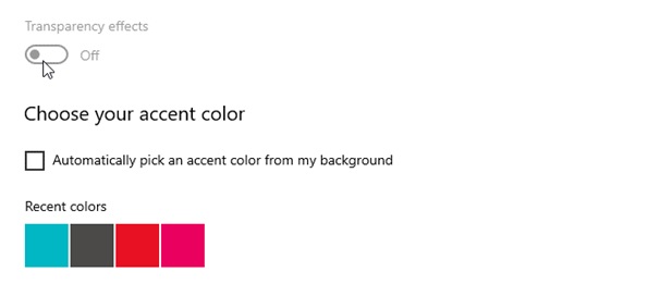 choose accent color