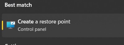 create restor point