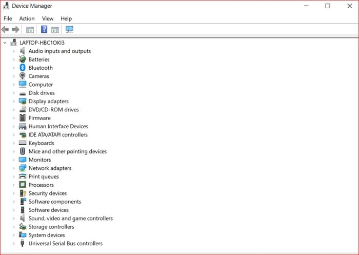 Select Device Manager