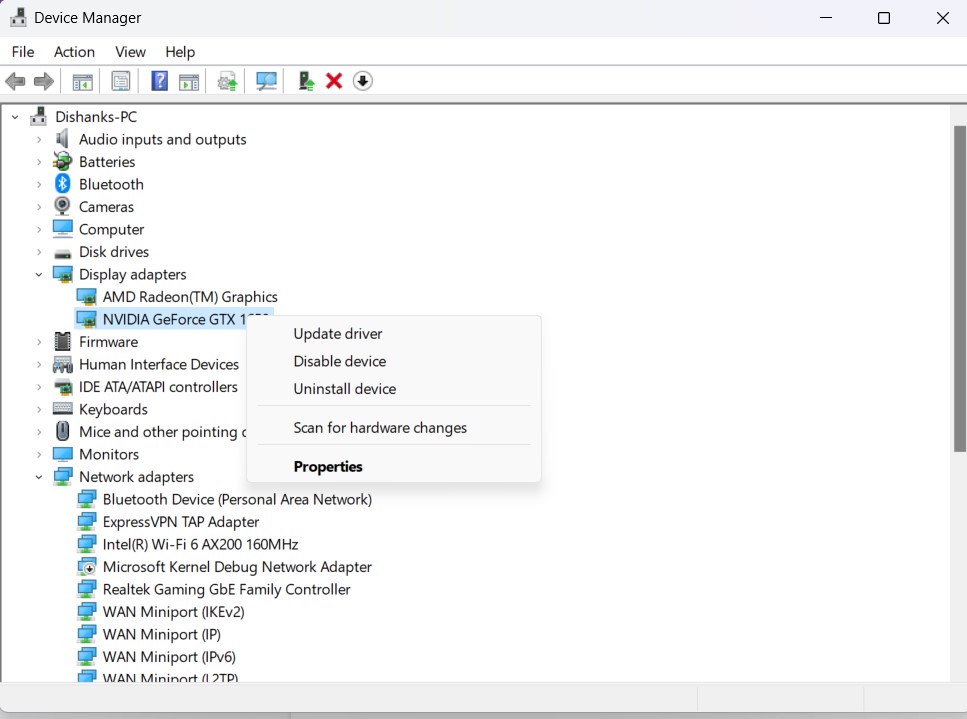 device manager