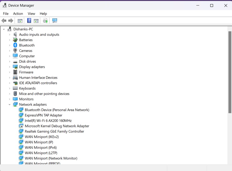 device manager