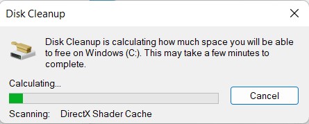 disk cleanup