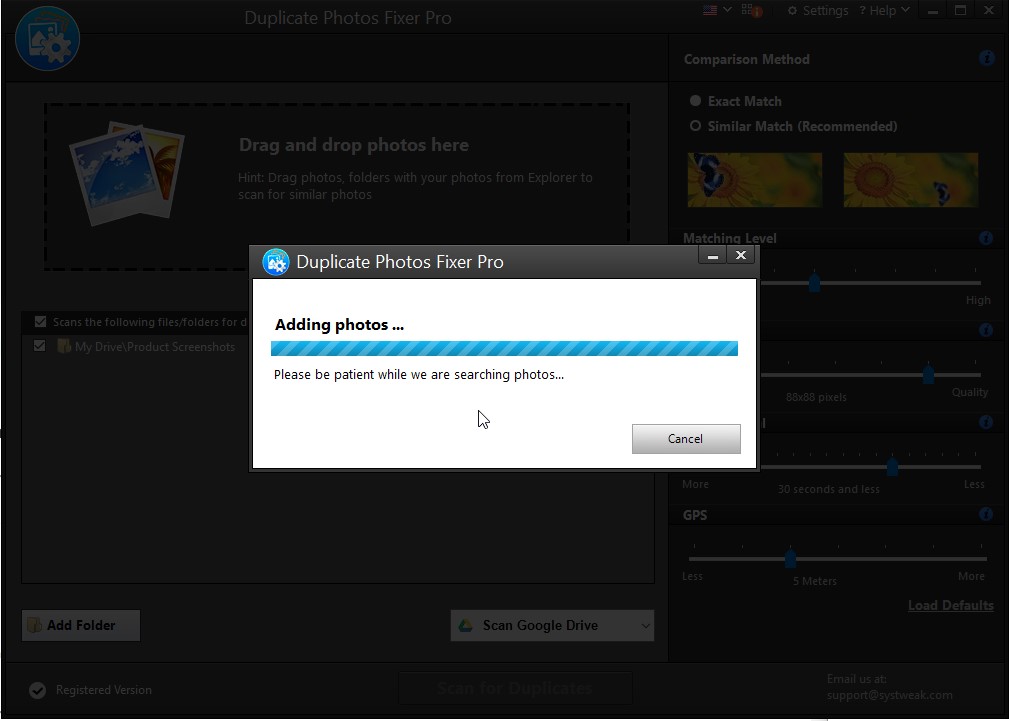 adding photos
