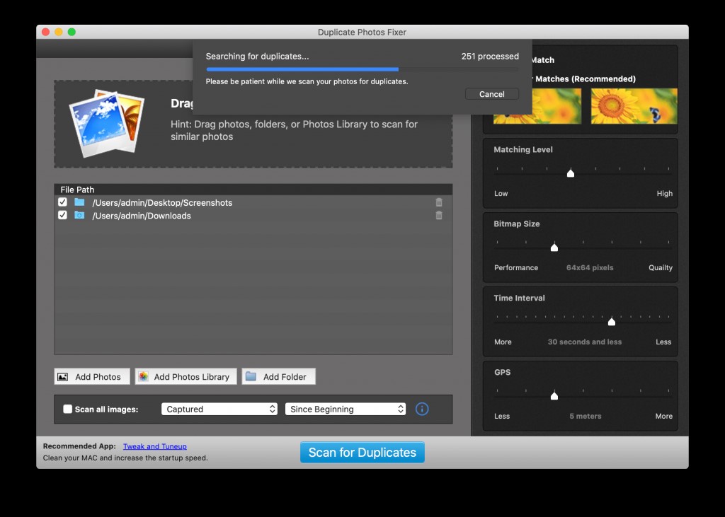 duplicate photos fixer pro scan drive