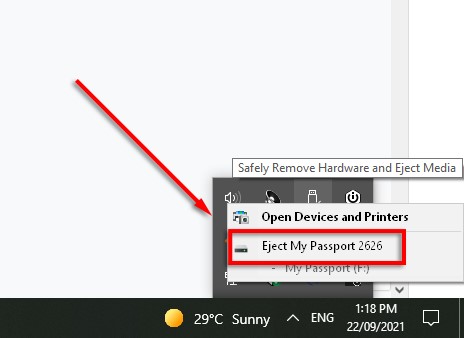 eject usb drive