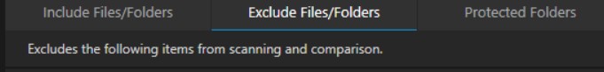 exclude folder