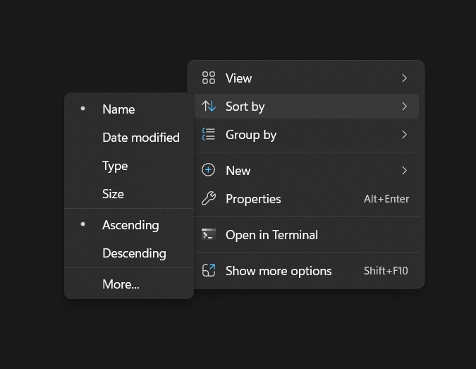 file sort by name