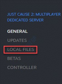 Click on Local Files