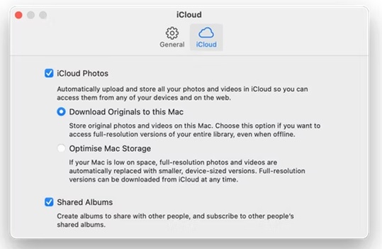 icloude setting