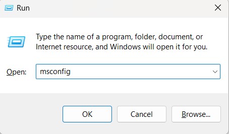 msconfig