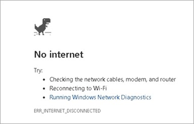 no internet