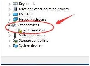 PCI serial port