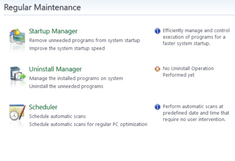 regular maintenance