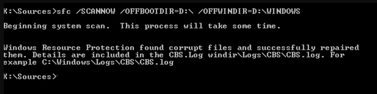 SCANNOW command