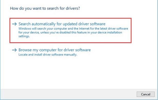 search driver automatically