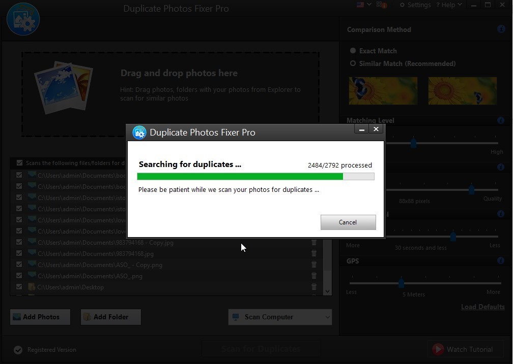 searching duplicate