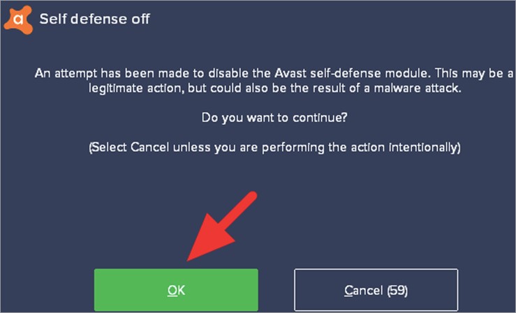 click on ok button
