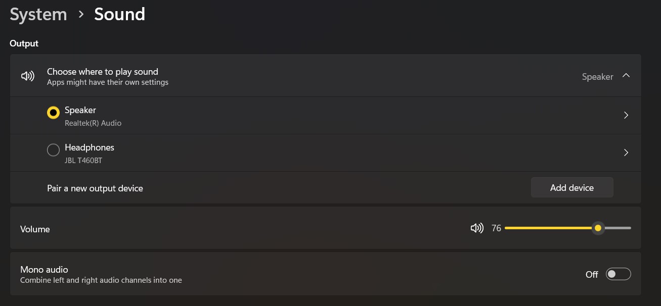 sound properties