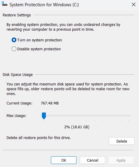 system protection