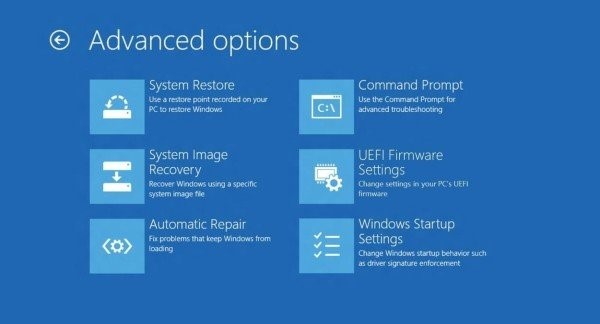 system restore