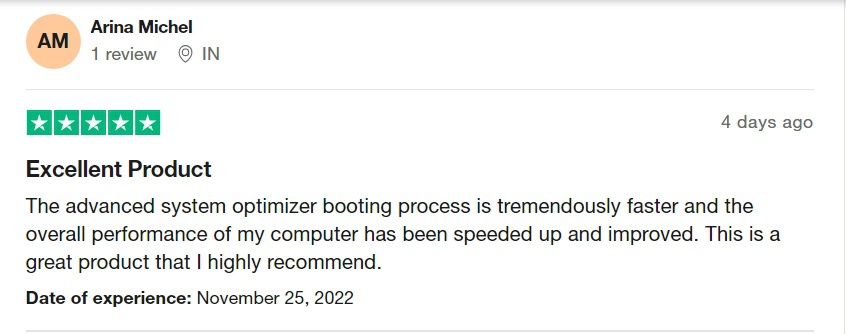 Trustpilot review