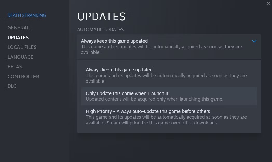 updates