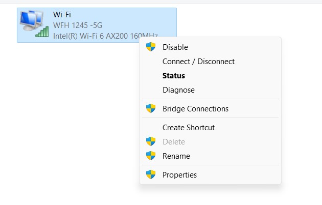 wifi status