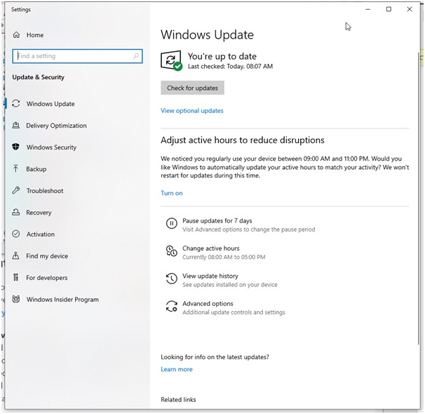 windows update