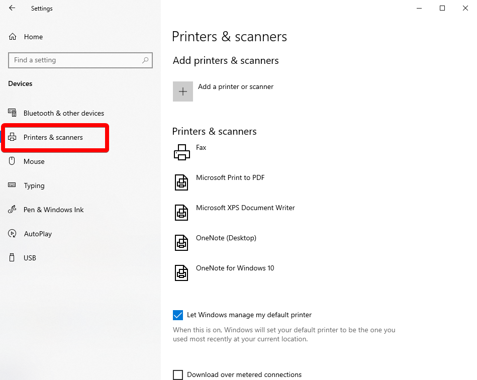 printers & scanners