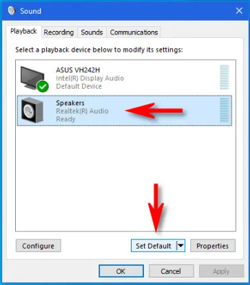 Set as Default