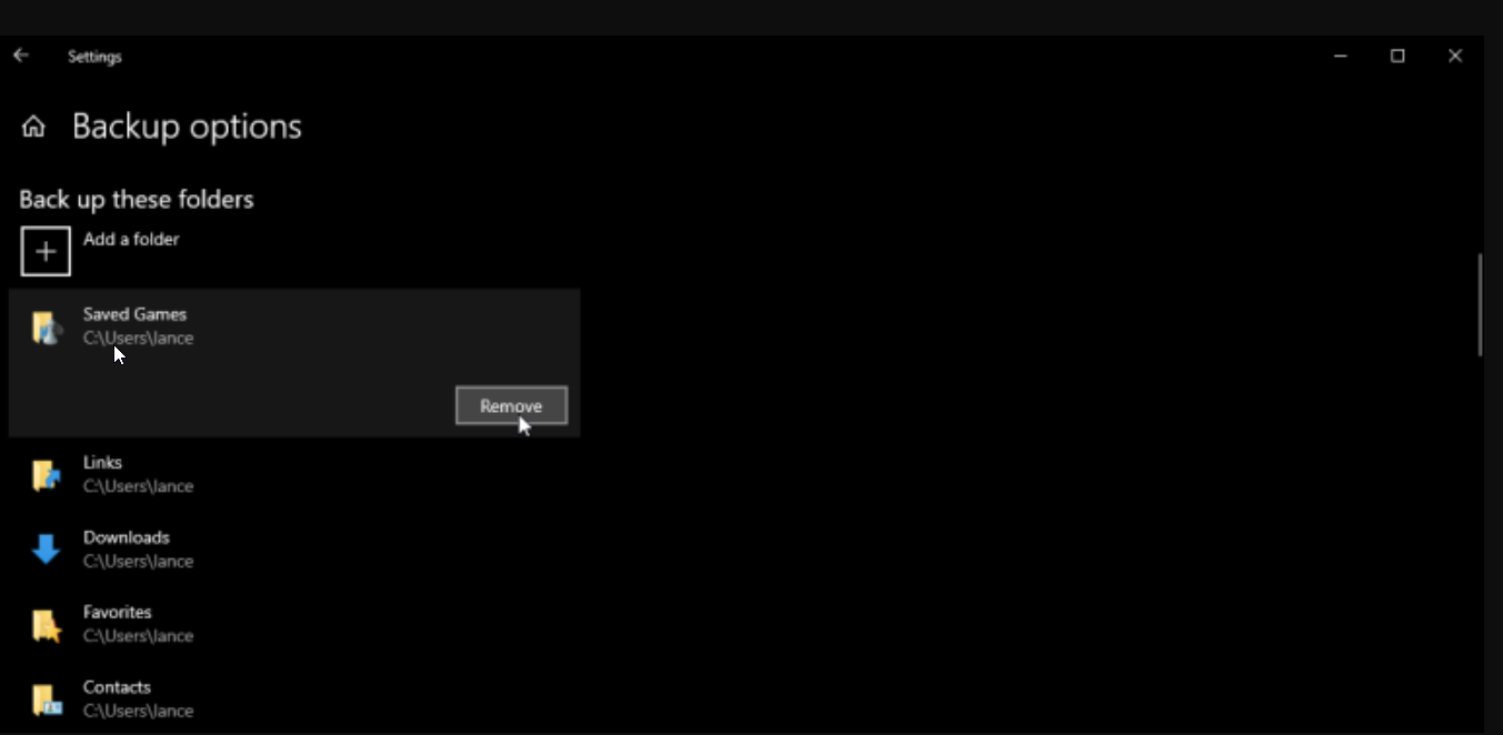 Remove folder