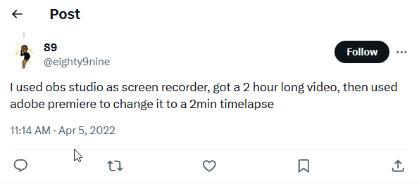 Twitter reply