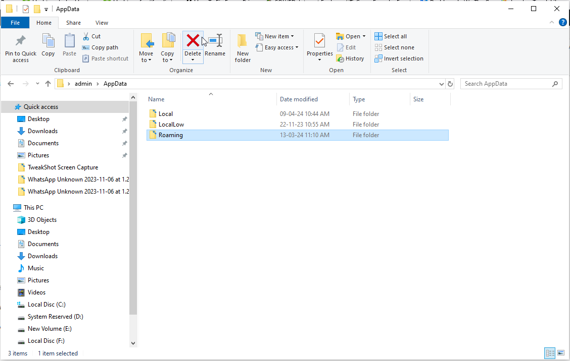 Roaming folder to access Minecraft Screenshots