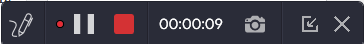recording bar_Advanced Screen Recorder
