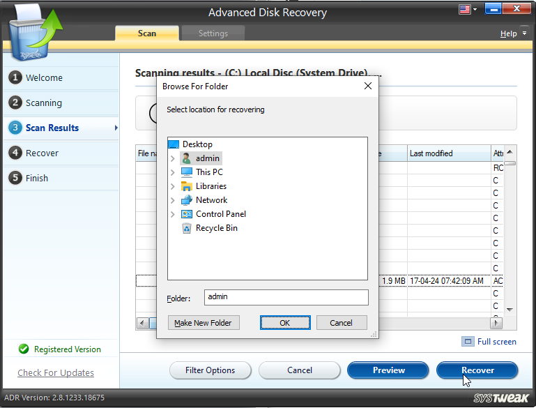 Advanced Disk Recovery_Restore Deleted File