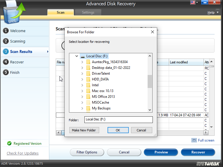 Restore AEP file