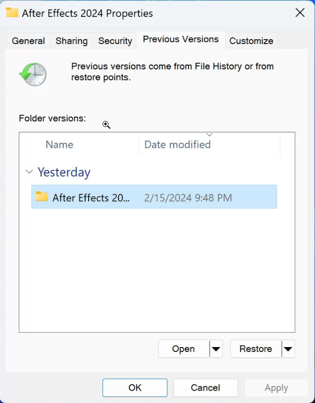 Previous Version