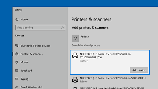 Add Device Option
