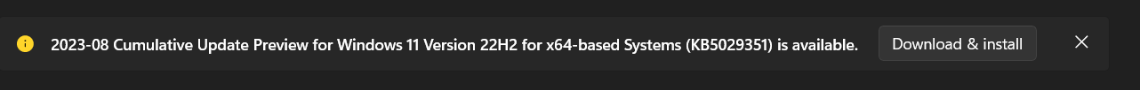 Download and Install Updates