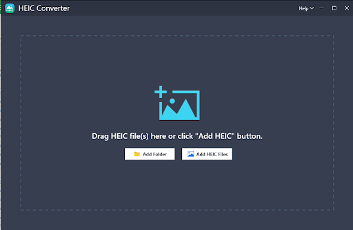 drag and drop images to convert them using heic converter tool