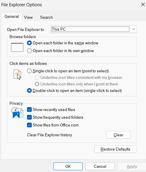 folder cannot open 