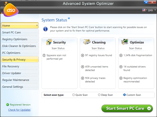 security and privacy option